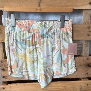 Girls Floral Print Shorts - Multicolor